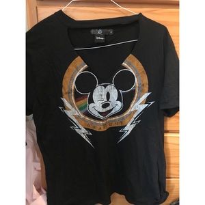 NWOT Mickey Mouse Missguided Cutout Shirt